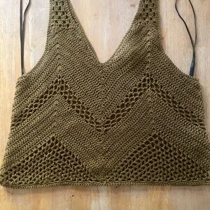 Forever 21 Crochet Tank Top Sz Small